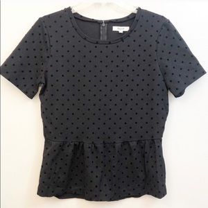Madewell polka dot top